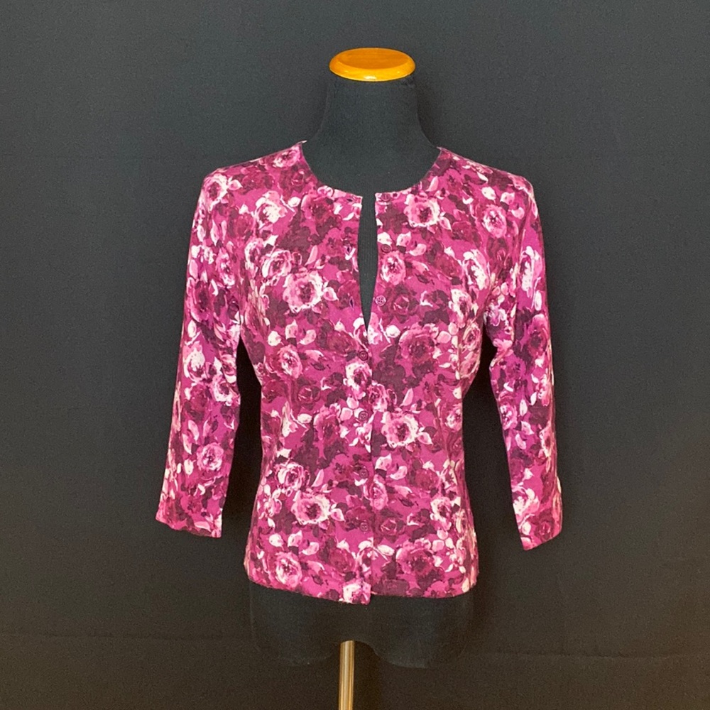 Garnet Hill Merino Wool Cardigan